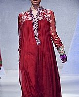 Magenta Chiffon Suit- Pakistani Party Wear Dress