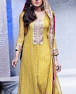 Yellow Chiffon Suit- Pakistani Formal Designer Dress