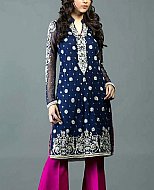 Blue/Pink Chiffon Suit- Pakistani Party Wear Dress