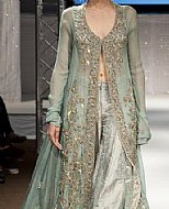 Sea Green Chiffon Suit- Pakistani Bridal Dress