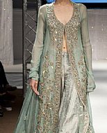 Sea Green Chiffon Suit- Pakistani Party Wear Dress