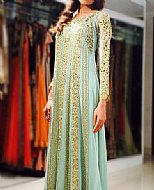 Light Turquoise Chiffon Suit- Pakistani Party Wear Dress