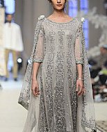 Grey Chiffon Suit- Pakistani Formal Designer Dress