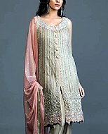 Grey Chiffon Suit- Pakistani Party Wear Dress