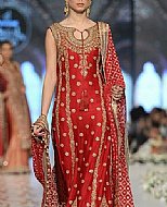 Red Chiffon Suit- Pakistani Formal Designer Dress