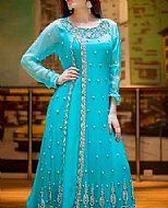 Turquoise Chiffon Suit