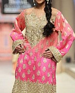 Pink Jamawar Chiffon Suit- Pakistani Party Wear Dress