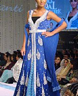 Blue Chiffon Suit- Pakistani Formal Designer Dress