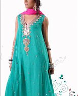 Sea Green Chiffon Suit- Pakistani Party Wear Dress