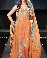 Peach Chiffon Suit- Pakistani Party Wear Dress