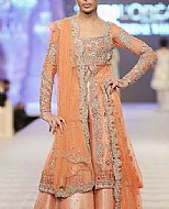 Peach Chiffon Suit- Pakistani Bridal Dress