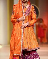 Orange Silk Suit