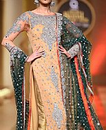 Peach Chiffon Suit- Pakistani Formal Designer Dress