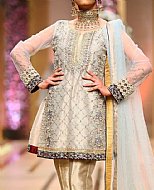 Golden Chiffon Suit- Pakistani Party Wear Dress