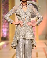 Light Grey Chiffon Suit- Pakistani Party Wear Dress