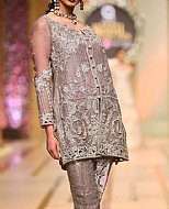 Rose Grey Chiffon Suit- Pakistani Formal Designer Dress