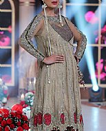 Beige Chiffon Suit- Pakistani Formal Designer Dress