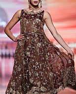 Chocolate Chiffon Suit- Pakistani Formal Designer Dress