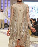 Fawn/Rust Chiffon Suit- Pakistani Formal Designer Dress