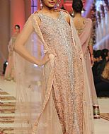 Peach Chiffon Suit- Pakistani Formal Designer Dress