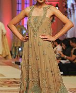 Beige Chiffon Suit- Pakistani Formal Designer Dress