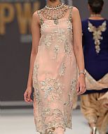 Peach Chiffon Suit- Pakistani Formal Designer Dress