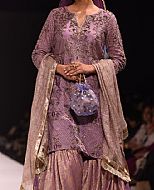 Purple Chiffon Suit- Pakistani Party Wear Dress