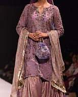 Purple Chiffon Suit- Pakistani Bridal Dress