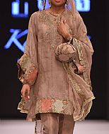 Rose Gold Chiffon Suit- Pakistani Party Wear Dress