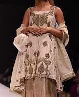 Off-white Silk Suit- Pakistani Formal Designer Dress