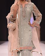 Grey Chiffon Suit- Pakistani Formal Designer Dress