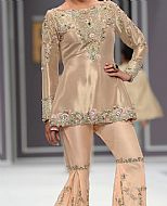 Peach Silk Suit- Pakistani Formal Designer Dress