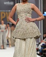 Cream Chiffon Suit- Pakistani Formal Designer Dress