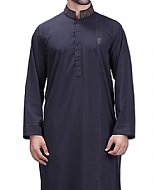 Navy Blue Men Shalwar Kameez