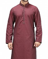 Burgundy Men Shalwar Kameez Suit