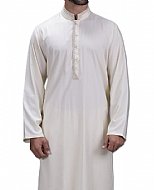 Off-white Men Shalwar Kameez