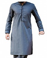 Dark Grey Men Shalwar Kameez Suit