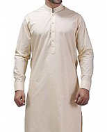 Off-white Men Shalwar Kameez