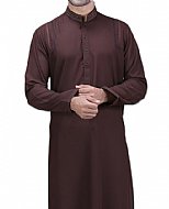 Dark Brown Men Shalwar Kameez