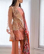 Sobia Nazir Peach Lawn Suit- Pakistani Lawn Dress