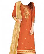 Rust Georgette Suit- Indian Dress