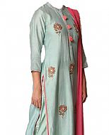Light Grey Silk Suit- Indian Dress