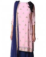 Pink/Blue Chiffon Suit- Indian Dress