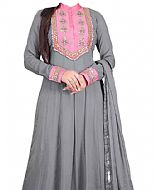 Grey Chiffon Suit- Indian Dress