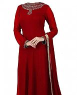 Red Chiffon Suit