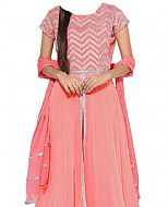 Pink Chiffon Suit- Indian Semi Party Dress