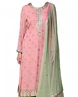 Baby Pink Georgette Suit- Indian Semi Party Dress