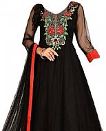 Black Chiffon Suit- Indian Semi Party Dress