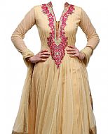 Cream Net Suit- Indian Semi Party Dress