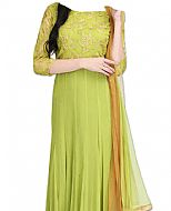 Apple Green Chiffon Suit